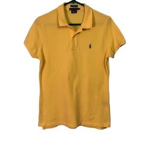 Ralph Lauren yellow boys polo button up collar